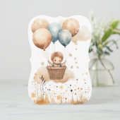 バルーンバスケット誕生の発表のベビー (スタンド正面)