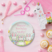 バルーンバニー紙プレート ペーパープレート (パーティー)