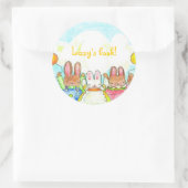 バルーンバニー蔵書票 ラウンドシール (バッグ)