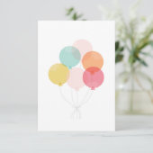 バルーンバモダンン誕生日パーティー 招待状 (スタンド正面)