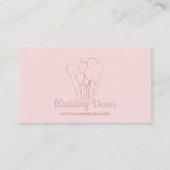 バルーンバラ金ゴールド美的イベント計画 名刺 (正面)