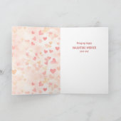 バルーンバレンタインカード付き可愛いボストンテリア シーズンカード (内部)