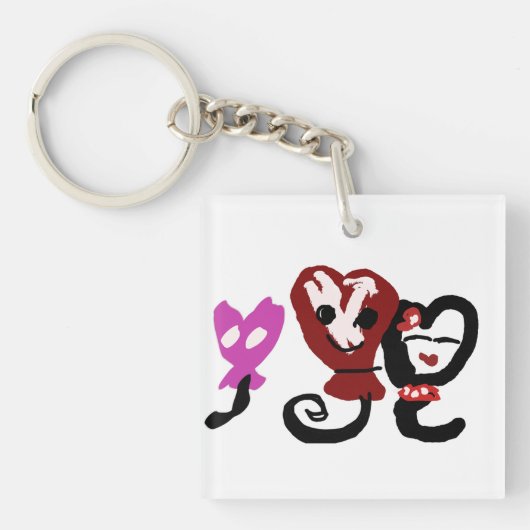 バルーンバレンタイン キーホルダー (正面)