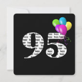 バルーンバンチ付き95thバースデーパーティー 招待状 (正面)