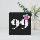バルーンバンチ付き99thバースデーパーティー 招待状 (スタンド正面)