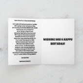 バルーンバースデーカ子供へードおもしろい カード (内部)