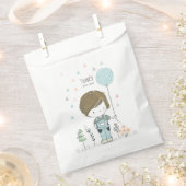 バルーンバースデーパーティーが開催されたかわいい男の子バッグ フェイバーバッグ (クリップ留めされた状態)