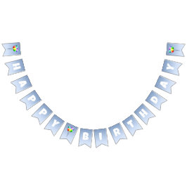 バルーンバースデーパーティー バンティングフラッグ