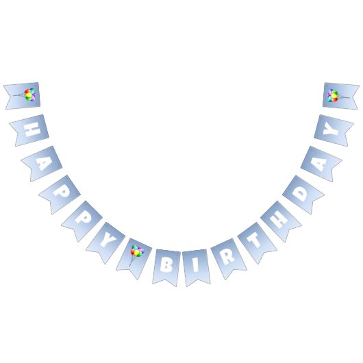 バルーンバースデーパーティー バンティングフラッグ (全)