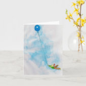 バルーンバースデーボーイノテカ カード (黄色い花)