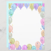 バルーンパステル紙シート (正面/裏面)