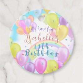 バルーンパステル誕生日 フェイバータグ