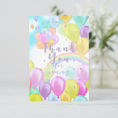 バルーンパステル サンキューカード (スタンド正面)