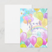 バルーンパステル サンキューカード (正面/裏面)