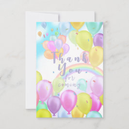 バルーンパステル サンキューカード