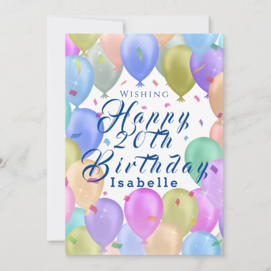 バルーンパステル シーズンカード (正面)