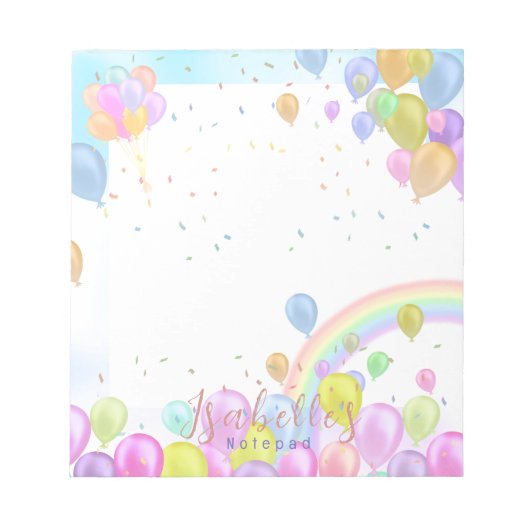 バルーンパステル ノートパッド (正面)