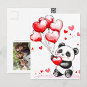 . .バルーンパンダの愛を宙に シーズンポストカード (正面/裏面)