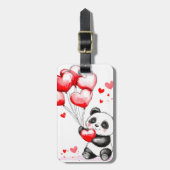 . .バルーンパンダの愛を宙に ラゲッジタグ (正面縦)
