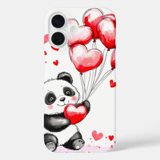 . .バルーンパンダの愛を宙に Case-Mate iPhoneケース (裏面)