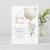 バルーンパンパスベイビーシャワーを心待ちにできるよ 招待状 (スタンド正面)