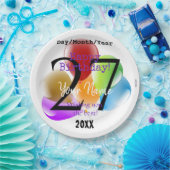 バルーンパーソナライズされた誕生日紙プレート ペーパープレート (パーティー)