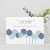 バルーンパーティの招待状 招待状 (スタンド正面)