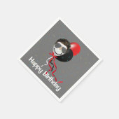 バルーンパーティーの男 スタンダードカクテルナプキン (角)