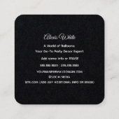 バルーンパーティーデコールプレミアム スクエア名刺 (裏面)