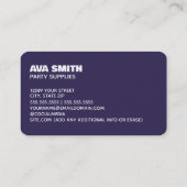 バルーンパーティーデコ 名刺 (裏面)