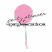 バルーンパーティープランナー任意の色名カーシール シール (正面)