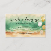 バルーンパーティープランナー海ビーチ 名刺 (裏面)