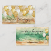 バルーンパーティープランナー海ビーチ 名刺 (正面/裏面)