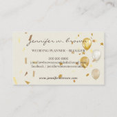 バルーンパーティープランナー紙吹雪黄 名刺 (裏面)