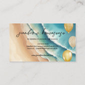 バルーンパーティープランナー 海岸 海 名刺 (裏面)