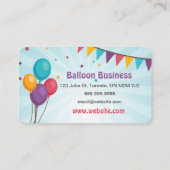 バルーンパーティー名刺 名刺 (裏面)