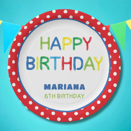 バルーンパーティー時間 ペーパープレート