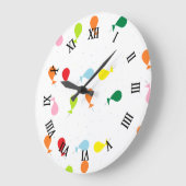バルーンパーティー ラージ壁時計 (傾斜)