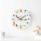 バルーンパーティー ラージ壁時計 (ホーム)