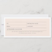 バルーンビジネスロゴギフト証明書利用券 (裏面)