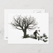 バルーンピエロオールドツリー&ブラックバードオリジナル ポストカード (正面/裏面)