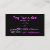 バルーンピンクシンプル色の紫色のグラデーション 名刺 (裏面)