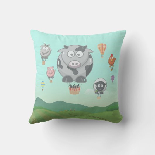 バルーンファーム動物のおもしろい子 クッション (裏面)