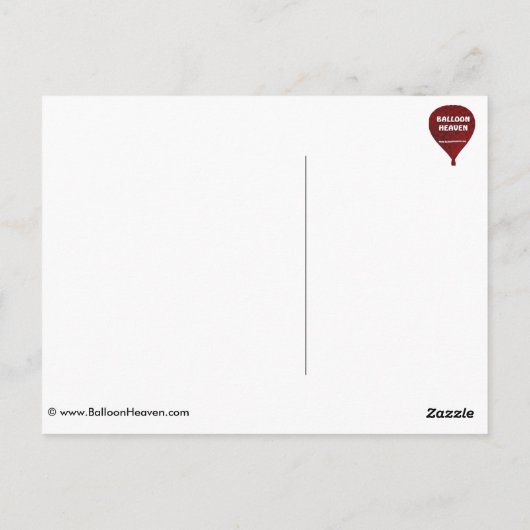 バルーンフィエスタアルバカーキイエスザロード ポストカード (裏面)