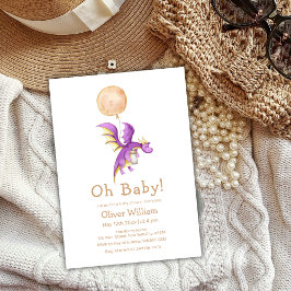 バルーンフェアユタリードラゴンボトルベビーシャワー 招待状