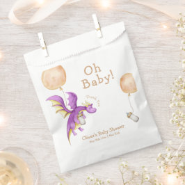 バルーンフェアリーお洒落ドラゴンボトルベビーシャワー フェイバーバッグ