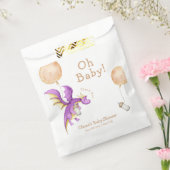 バルーンフェアリーお洒落ドラゴンボトルベビーシャワー フェイバーバッグ (封をした状態)