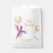 バルーンフェアリーお洒落ドラゴンボトルベビーシャワー フェイバーバッグ (正面)