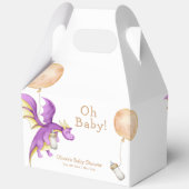 バルーンフェアリーお洒落ドラゴンボトルベビーシャワー フェイバーボックス (裏面)