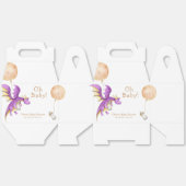 バルーンフェアリーお洒落ドラゴンボトルベビーシャワー フェイバーボックス (見開き)